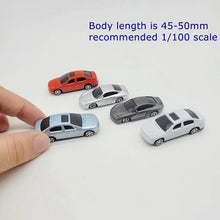 Load image into Gallery viewer, 30pcs 1:75/100/150/200 Miniature Model Cars Vehicles for Model Railway, Architecture Layouts, Dioramas, Street Scenes, Craft Supplies