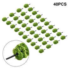 Load image into Gallery viewer, 40 pcs 3.5cm Miniature Camphor tree Model Scale 1:100 Train Railway Accessories DIY Scenery Landscape Terrarium Diorama Craft Supplies