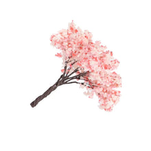 Load image into Gallery viewer, 5/10 pcs Miniature Sakura Cherry Blossom Wire Tree Model Railway Layout Accessories DIY Landscape Dollhouse Terrarium Diorama Craft Supplies