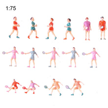 Load image into Gallery viewer, 15pcs Miniature Sports Figures 1:50-100 Scale for Diorama Scene Layout Craft Supplies