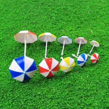 Load image into Gallery viewer, 24 pcs Miniature Sun Umbrella Beach Parasol 1:50-200 Models Dollhouse Accessories Fairy Garden Landscape Terrarium Diorama Craft Supplies