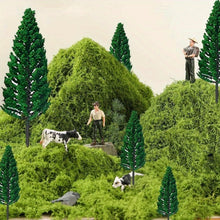 Load image into Gallery viewer, Miniature Model Pine Trees Realistic Plastic Diorama Landscaping Supplies (16pcs)