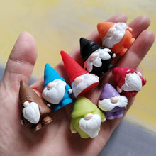 Load image into Gallery viewer, 8pcs Mixed Mini Dwarf Figurines Cute Miniatures for Fairy Garden, Terrarium, Dollhouse, Bonsai, DIY Crafts & Christmas Decorations