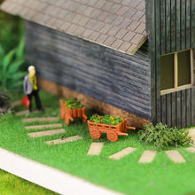 Load image into Gallery viewer, 12pcs N Scale 1:160 Miniature Flowerbed Scenery Park Garden Flower Planters for Model Railroad Layout, DIY Diorama, Landscape Craft Supplies