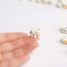 Load image into Gallery viewer, 5/10 pcs Miniature Cute Dairy Cow Figure Model DIY Scenery Dollhouse Landscape Fairy Garden Accessories Terrarium Diorama Craft Supplies