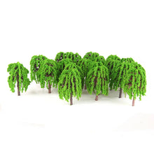 Load image into Gallery viewer, 25 pcs 5.5cm Miniature Willow Tree Models Train Railway Accessories Forest Fairy Garden Landscape Terrarium Diorama Craft Supplies