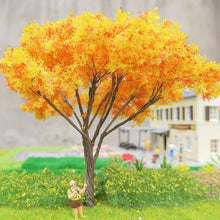 Load image into Gallery viewer, 2 pcs 12cm Miniature Sakura Trees Model with Wire Trunk for Train Layout, DIY Sand Table, Dioramas, Dollhouse Gardens, and Micro Landscape