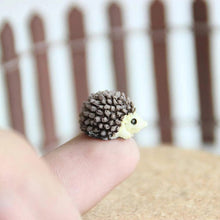 Load image into Gallery viewer, 5/10 pcs Miniature Tiny Hedgehog Figure Model DIY Scenery Dollhouse Landscape Fairy Garden Accessories Terrarium Diorama Craft Supplies