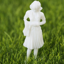 Load image into Gallery viewer, 100 pcs Miniature Standing Passenger Seated People 1:100 Unpainted Figure HO Scale Model Railway Scenery Layout Accessories Diorama Supplies