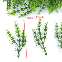 Load image into Gallery viewer, 20pcs Artificial Green Pine Sprigs 12cm for Wreath Making, Miniature Landscaping, and DIY Crafts