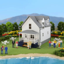 Load image into Gallery viewer, 30pcs Miniature People Models 1:43 Scale, O Scale Standing Figures, Model Railway Diorama Supplies