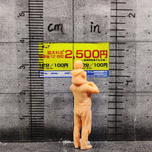 Load image into Gallery viewer, Girl riding on Grandpa's shoulders Miniature Unpainted Figure 1/64 1/50 1/43 1/35 1/24 1/18 Scale Model Scene Accessories Diorama Supplies