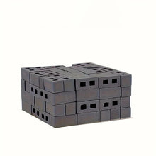 Load image into Gallery viewer, 100pcs Mini Concrete Bricks, Miniature Cinder Blocks for Dollhouse, Diorama, Fairy Garden, Model Landscape