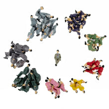 Load image into Gallery viewer, 50pcs Miniature People Sitting Figures 1:32 Model for Diorama Train Layout Craft Supplies