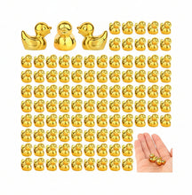 Load image into Gallery viewer, 50pcs Mini Resin Golden Duck Figurines Miniatures for Fairy Garden Dollhouse DIY Crafts Terrarium