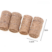 Load image into Gallery viewer, 4pcs Miniature Hay Bales for Dollhouse Farm Scene Rustic Straw Blocks Fairy Garden Accessories