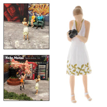 Load image into Gallery viewer, Miniature Camera Woman People Figure 1:64 Model Sand Table Layout Building Street Landscape Accessories Diorama Supplies
