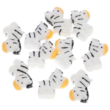 Load image into Gallery viewer, 5/10 pcs Miniature Cute Zebra Horse Figure Model DIY Scenery Dollhouse Landscape Fairy Garden Accessories Terrarium Diorama Craft Supplies