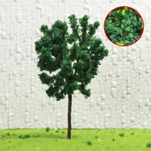 Load image into Gallery viewer, 20 pcs 6.5cm Miniature Green Tree Model Iron Wire Trunk HO Scale 1:87 Train Railway Scene Accessories Terrarium Diorama Craft Supplies