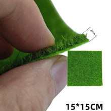 Load image into Gallery viewer, Miniature Grass Lawn Mat (15/30cm Square, 3/5/8mm Thick) – Terrarium DIY, Diorama Landscape Supply