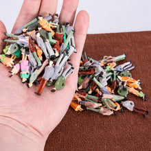 Load image into Gallery viewer, Miniature People Figures, 1:50 Scale Standing & Sitting Models for Diorama (100pcs)