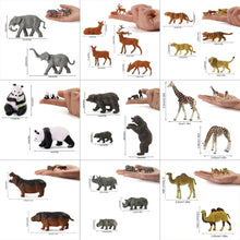 Load image into Gallery viewer, 24pcs Mixed Miniature Animal Figurines, 1:87 Scale, Scenery Craft Supplies