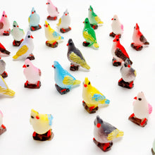 Load image into Gallery viewer, 5/10 pcs Mixed Miniature Parrot Bird Figure Model DIY Scenery Dollhouse Landscape Fairy Garden Accessories Terrarium Diorama Craft Supplies