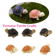 Load image into Gallery viewer, 5/10 pcs Miniature Tiny Turtle Figure Model DIY Scenery Dollhouse Landscape Fairy Garden Accessories Terrarium Diorama Craft Supplies