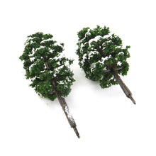 Load image into Gallery viewer, 20 pcs Miniature Winter Snow Tree 1/150 Models Train Railway Accessories Forest Fairy Garden Landscape Terrarium Diorama Craft Supplies