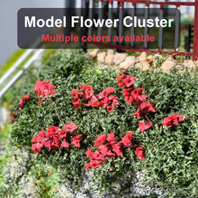 Load image into Gallery viewer, Miniature Flower Cluster Shrubs Model 4 Colors Grass Bush for Diorama, Sand Table, Railway, Wargame, Garden Scenes, Landscape Craft Supplies