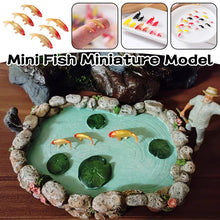 Load image into Gallery viewer, 50pcs 1.5cm 2.2cm Mini Koi Fish Resin Ornaments Small Carp Epoxy Goldfish for Crafts, Fish Tank Decor, Fairy Garden, Miniatures DIY Projects