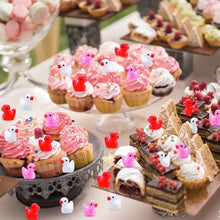 Load image into Gallery viewer, 50/100 pcs Miniature Resin Valentine's Day Little Duck Models DIY Scenery Dollhouse Landscape Fairy Garden Terrarium Diorama Craft Supplies