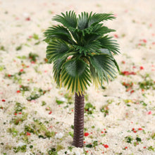 Load image into Gallery viewer, 12 pcs 8-16cm Mixed Miniature Coconut Palm Tree Models Train Railway Accessories Fairy Garden Landscape Terrarium Diorama Craft Supplies