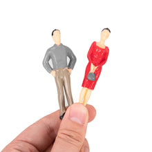 Load image into Gallery viewer, 20pcs 1:25 Scale Painted Miniature Model People Figures for Architecture Layouts, Dioramas, Sand Table Scenes, Landscape Craft Supplies