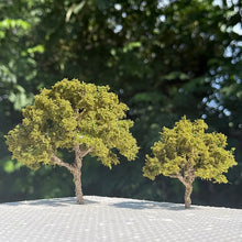 Load image into Gallery viewer, Miniature Autumn Green Model Tree 8/12cm, Railway Scenery, Diorama Craft Supply