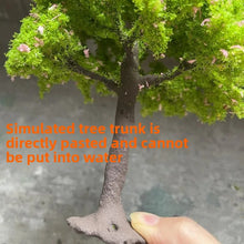 Load image into Gallery viewer, 15cm/20cm/22cm Miniature Light Green Spring Tree Model for Diorama Train Scenery Sand Table Dollhouse Garden Micro Landscape Craft Supplies
