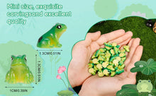 Load image into Gallery viewer, 30pcs Mini Resin Green Frog Figurines Miniatures for Fairy Garden, Terrarium, Dollhouse, DIY Crafts