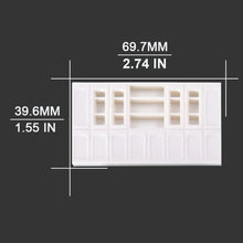 Load image into Gallery viewer, 5 pcs Miniature Office Furniture Set Blank Unpainted Models 1:50 Scale DIY Room Building Layout Dollhouse Decor Diorama Craft Supplies