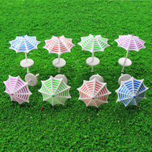 Load image into Gallery viewer, 16pcs Miniature Beach Umbrellas Model, Assorted Colors, 1:50–200 Scale, DIY Diorama Supplies