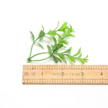 Load image into Gallery viewer, 20pcs Artificial Greenery Stems Faux Plastic Leaf Vines, DIY Wreath Scrapbook, Miniature scenes
