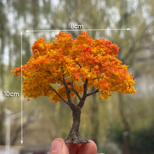 Load image into Gallery viewer, Miniature Autumn Wire Tree 10/15cm Model for Dollhouse, Architectural Scenery, DIY Landscape Projects