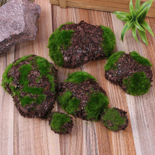 Load image into Gallery viewer, 6 pcs Miniature Moss Stone Rock Models Train Railway Accessories DIY Scene Fairy Garden Landscape Dollhouse Terrarium Diorama Craft Supplies
