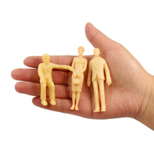 Load image into Gallery viewer, 24pcs Unpainted Miniature People Figures 1:25 Scale Model Railway Scenery Supplies