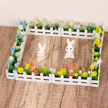 Load image into Gallery viewer, Miniature Flower Fence Set for Dollhouse Garden, Fairy Garden Floral Fence, Mini Micro Landscape Decor, Dollhouse Accessories