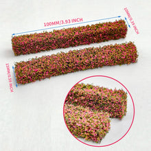Load image into Gallery viewer, 8pcs Miniature Shrub Strips for Diorama Hedge Scenery, Model Railway Bushes, Roadside Plants, Landscapes
