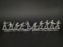 Load image into Gallery viewer, WWII British Army Combat Team Soldiers 10 People Miniature Unpainted Resin Figure 1/72 Scale Unassembled Model