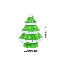 Load image into Gallery viewer, 12pcs Mini Resin Christmas Trees, Tiny Fairy Garden Decorations, Miniature Model Trees for DIY Crafts, Terrarium, Moss, or Holiday Displays