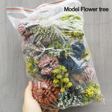 Load image into Gallery viewer, 30/50 pcs Mixed Miniature Flowering Tree Models Train Railway Layout Accessories DIY Landscape Dollhouse Terrarium Diorama Craft Supplies