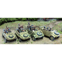Load image into Gallery viewer, WWII Infantry Squad Vehicle 12 Soldiers Officers Miniature Unpainted Resin Figure 1/72 Scale Unassembled Model