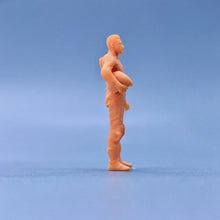 Load image into Gallery viewer, Motorcycle Male Racer Miniature Unpainted Figure 1/64 1/50 1/43 1/35 1/24 1/18 Scale Model Scene Layout Accessories Diorama Supplies